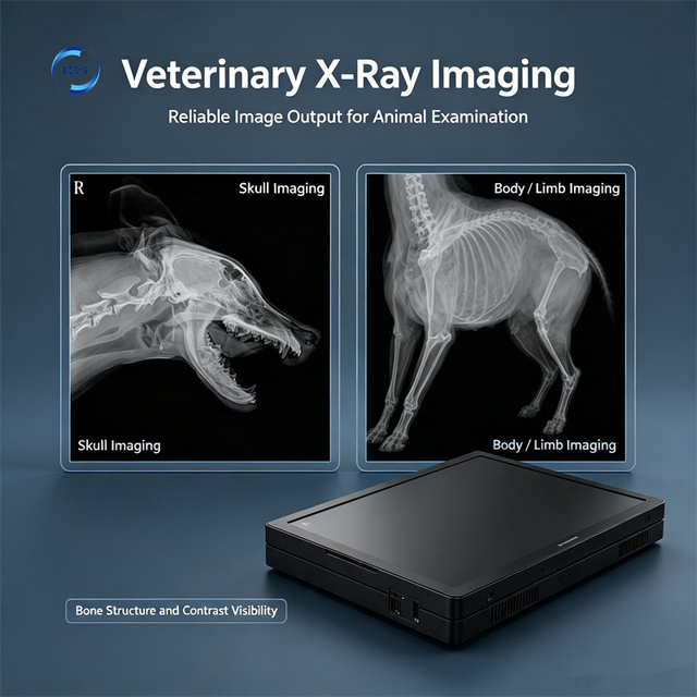 Professional Vet Flat Panel Detector X-Ray Wireless 14x17 17x17 Inch Digital Imaging System for Small Animal