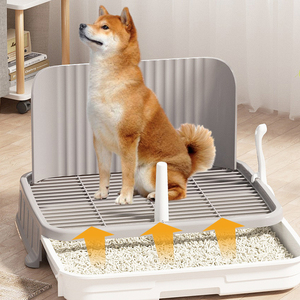 Moderna Caja <span class=keywords><strong>de</strong></span> Arena para Mascotas, Antibacteriana, Ecológica, <span class=keywords><strong>de</strong></span> Plástico, con Cajón para Perros Pequeños, Evita que las <span class=keywords><strong>Heces</strong></span> se Esparzan - Product Image 1