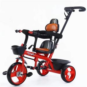 Triciclo para Niños con Control Parental y Giro <span class=keywords><strong>de</strong></span> 360 Grados °   Bicicleta para Niños Pequeños con Asiento Giratorio y Manillar <span class=keywords><strong>de</strong></span> Empuje, con Cestas, para Edades <span class=keywords><strong>de</strong></span> 2 a 7 Años - Product Image 4