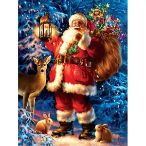 Tùy Chỉnh 5D Kim Cương Sơn Ảnh Tùy Chỉnh Santa Claus Bộ Sưu Tập AB Kim Cương Sơn Santa Claus