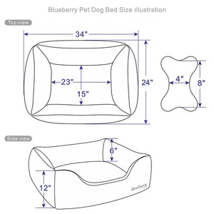 Sofá plegable de lujo con logotipo personalizado, Cama grande para perro, Oem, venta al por mayor - Product Image 6