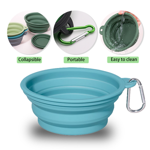 Lynpet 100% Food Grade <span class=keywords><strong>Silicone</strong></span> Viagem Pet <span class=keywords><strong>Dog</strong></span> Bowl Atacado Portátil Ao Ar Livre Dobrável Tigela com Fivela Eco-Friendly - Product Image 2