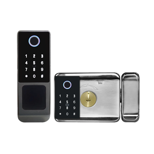 2025 באיכות גבוהה סגסוגת אלומיניום ברזל דלת מנעול משולב כרטיס חכם מפתח גישה חם מכירת סיסמת עיצוב קלאסי - Product Image 1