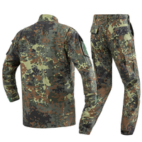 Uniforme tactique allemand Flecktarn Camo Ensemble veste et pantalon style ACU avec tissu 230 g/m² TC 65/35 Ripstop pour l'entraînement sur le terrain