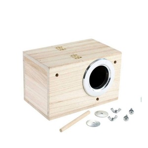 Nichoir en bois pour perroquet, matériau de nidification en fibre de coco, maison de nidification réutilisable pour perruche, perroquet, agapornis, Fête des Pères - Product Image 3