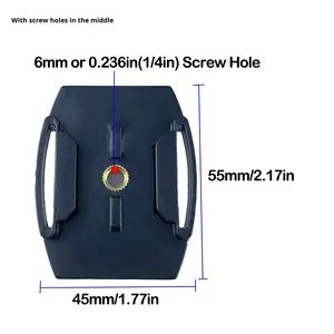 Plaque de montage à base <span class=keywords><strong>plate</strong></span> adhésive avec 14 trous de vis pour casques, vélos, planches à roulettes, voitures pour caméra d'<span class=keywords><strong>action</strong></span> - Product Image 5