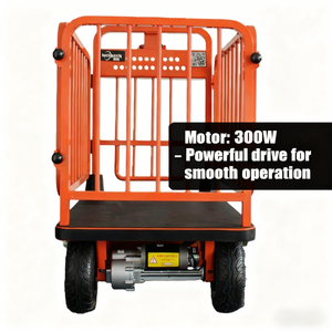 Chariot à plate-forme à main électrique d'une capacité maximale de 300kg avec une puissance de moteur de 300W pour les opérations de <span class=keywords><strong>transport</strong></span> de marchandises industrielles - Product Image 4