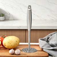 Écrase-pommes manuel en acier inoxydable 304 pour purée de pommes de terre, citrouille et patate douce – Ustensile de cuisine domestique
