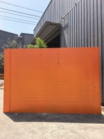 Boîte de soutien de tranchée en acier rouge orangé légère et durable pour la construction souterraine de pipelines et l'installation de boîtes de tranchée