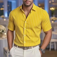 Nueva Llegada de Verano, Camisa con Estampado 3D, Camisa de Playa de Manga Corta con Solapa, Superventas
