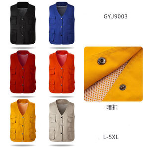 Chaleco de Malla Transpirable para Voluntarios, Fotógrafos y Barberos - Ropa de Trabajo Ligera de Alta Visibilidad con Bolsillos - Product Image 6