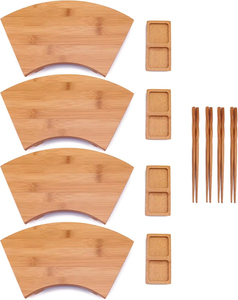 Utensilios para <span class=keywords><strong>Sushi</strong></span>, Platos Geta, Bandeja para Servir, Plato para Salsas, Palillos, Venta al por Mayor, Plato de Bambú Japonés de Diseño Moderno para <span class=keywords><strong>Sushi</strong></span> - Product Image 6