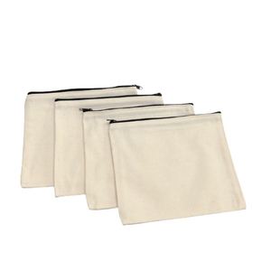 Promotional Canvas Pouch with Nice <b>Black</b> Zipper <b>Bag</b> Supper Product for Female Cosmetic Pouch <b>Bag</b> with Affordable Price - Product Image 3