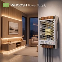 100W 12V 24V Yüksek Stabilite LED Sürücü Trafosu İç Mekan AC-DC Anahtarlamalı Güç Kaynağı LED Şeritler için
