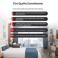 Suite complète de mobilier de chambre d'hôtel pour projets : lit, table TV pour maison d'hôtes, auberge, appartement locatif, gîte