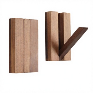 Perchero de Madera Maciza Flexible para Colgar en la <span class=keywords><strong>Pared</strong></span>, para Baño, Entrada, Puerta, sin Agujeros, con Gancho para Llaves de Piano - Product Image 4