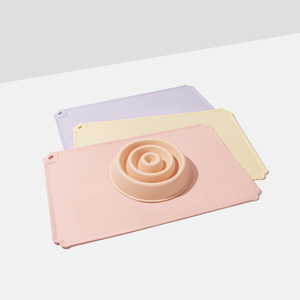 Baifu Eco-friendly Collapsible Waterproof Anti-Slip <b>Dog</b> Mat Silicone Animal Print Pet Feeding Mat Washable for Pets - Product Image 2