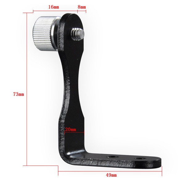 L-образный металлический фиксированный кронштейн для бинокулярного монопода адаптер держатель штатива кронштейн для подключения бинокулярного телескопа и камеры