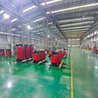 Transformateur de puissance sec à bobine ronde triphasé 3-enroulements SCB14 10 KV / 10,5 KV 400 V jusqu'à 2500 KVA 50 Hz en résine époxy