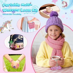 Kit de fabrication de bracelets d'amitié 6-en-1, kit de <span class=keywords><strong>métier</strong></span> <span class=keywords><strong>à</strong></span> <span class=keywords><strong>tisser</strong></span>, jouets, plus de 500 pièces, kits d'artisanat <span class=keywords><strong>pour</strong></span> enfants, multifonctionnel, <span class=keywords><strong>pour</strong></span> créer des bracelets - Product Image 4