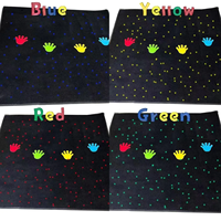 Tapis étoilé à fibres optiques à changement de couleur pour salle sensorielle, lumières apaisantes pour l'autisme, tapis mural interactif LED à fibres optiques