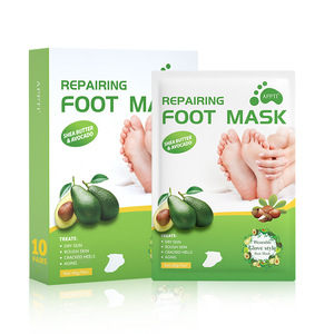 Nouveau masque pour les pieds à l'avocat, best-seller, pour améliorer la sécheresse, hydrater et réparer les pieds, vente en gros, exportation. - Product Image 1