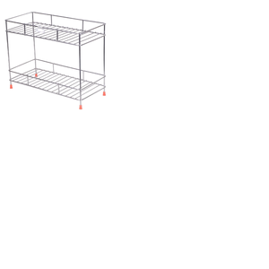 Étagère de rangement de cuisine multifonctionnelle moderne en acier inoxydable à un seul niveau, robuste, avec plateaux organisateurs d'épices - Product Image 5