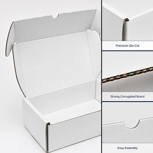Caja de Regalo para el Día de San Valentín con Tarjeta de Mensaje Personalizada en el Interior, Caja de Cartón Rectangular para Envíos, Diseño de Alta Gama para Ocasiones Especiales - Product Image 2