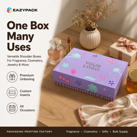 Boîtes de parfum à la lavande personnalisées, ensemble holographique, boîtes cadeaux en carton, boîtes à couvercle et base à imprimé tropical pour cadeaux de beauté