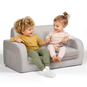 Maternelle Gain de Place Enfants 3in1 Cozy Kid 2-en-1 Peluche Canapé Pliant Tapis de Jeu Canapé-Lit Canapé-Chaise pour Enfant pour Bébé de 6 Mois - Product Image 1