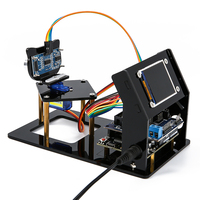 Robotlinking modul Sensor Radar ultrasonik, untuk Arduino DIY Kit 180 "SPI 1.8 derajat detektor Pindai dengan layar TFT