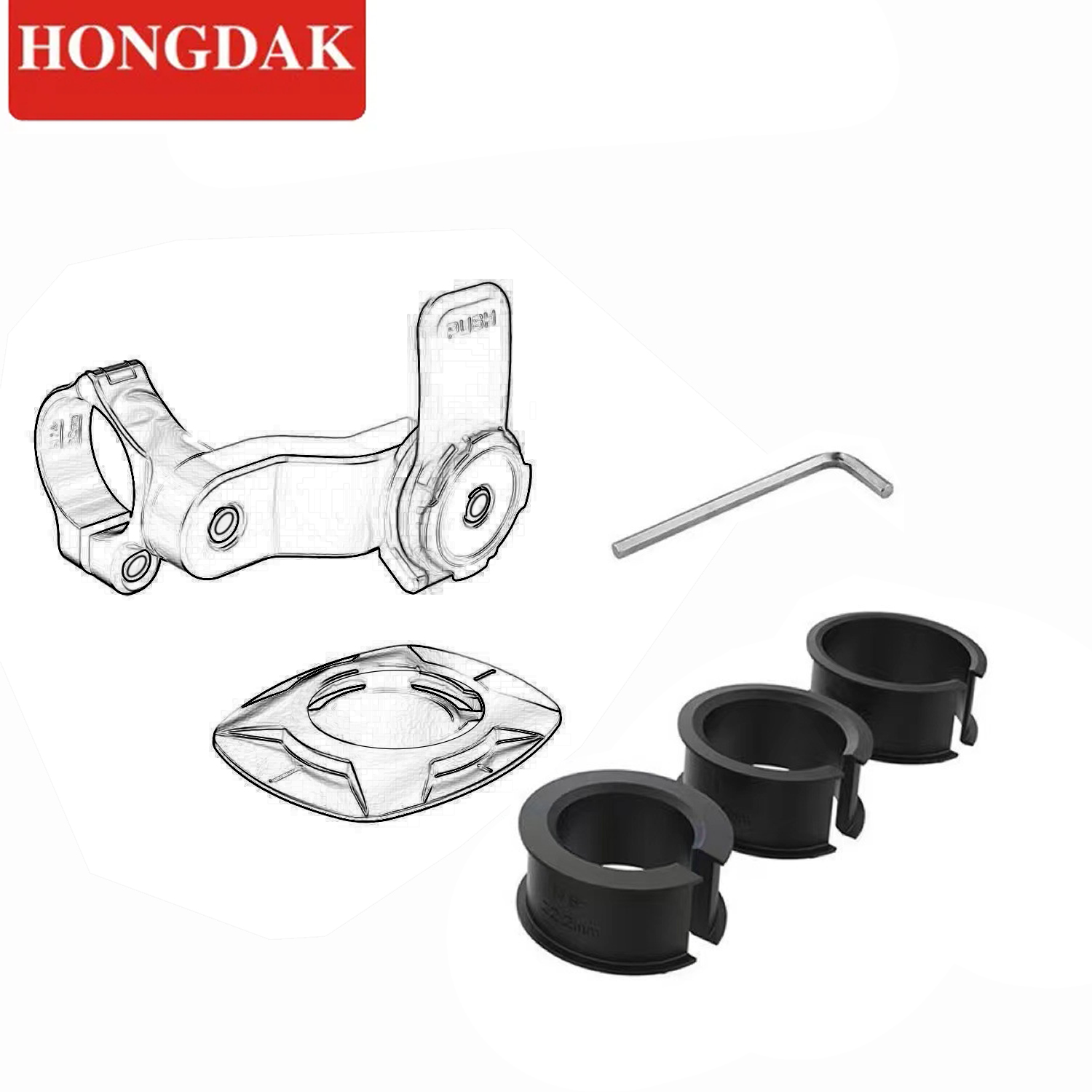 Hongdak Motorcycle Mobile Phone Holder Waterproof Motorbike Scooter Auto Bracket for Motorcycle Phone Protection Holder