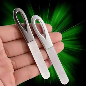 Lima de uñas de acero inoxidable, tira pulidora, tira de lijado para uñas, herramienta de arte de uñas, tira de lima de doble cara esmerilada - Product Image 6