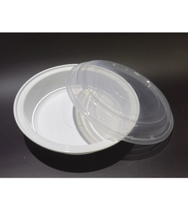 Round Disposable PP Plastic Food Container with Lid Leakproof Soup Bowl Microwave Safe Meal Prep <b>Storage</b> Container - Product Image 2