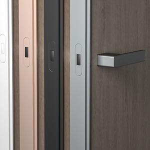 Poignée de porte de passage noire mate pour chambre ou salle de bain - Product Image 6