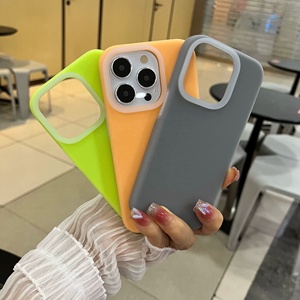 Coque de télé<span class=keywords><strong>phone</strong></span> en silicone <span class=keywords><strong>Ice</strong></span> Jelly pour iPhone 16 Pro Max 2-en-1, couleur unie, coque de télé<span class=keywords><strong>phone</strong></span> Candy pour iPhone 15 Pro Max, coque de télé<span class=keywords><strong>phone</strong></span> robuste - Product Image 1