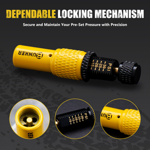 مجموعة صمامات تفريغ هواء الإطارات القابلة للتعديل ذات الإيقاف التلقائي من BUNKER INDUST، طقم من 4 قطع، أداة تخفيض ضغط هواء الإطارات، صمام هواء عجلات - Product Image 6