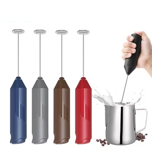 All'ingrosso personalizzato a batteria in acciaio inox Mini frusta elettrico latte Frother palmare miscelatore caffè - Product Image 3