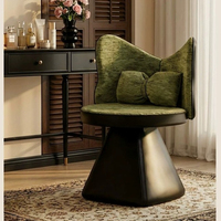 Chaise spécialisée pour coiffeuse et table de maquillage, style antique et luxueux haut de gamme, avec papillon rotatif dans la chambre