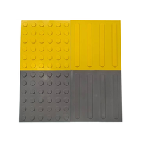 Carreaux de pavage tactiles en caoutchouc PVC TPU auto-adhésifs de haute qualité bandes indicatrices circulaires pour carreau de pavage tactile de tapis de route aveugle