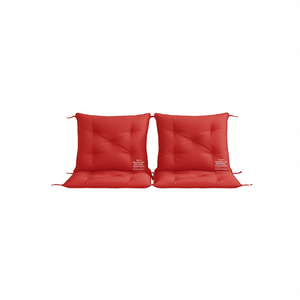 Juego de 2 cojines para banco de exterior de tela Oxford roja, duraderos, acolchados, rectangulares, extraíbles, lavables, para uso en todas las estaciones - Product Image 1