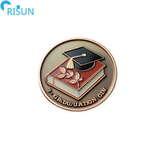 Pièces commémoratives personnalisées pour cérémonie de remise des diplômes, souvenirs académiques, pièces de défi personnalisées pour livres commémoratifs - Product Image 2