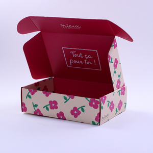 Luxury Custom Cardboard Mailer Shipping Custom Pink Corrugated Mailer <b>Boxes</b> with Logo Folding Cardboard Box for <b>Small</b> Business - Product Image 2