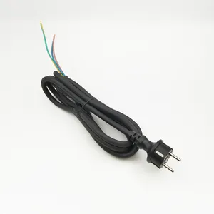 IP44 waterproof EU power cord CEE7/7 plug to bare end