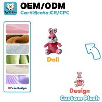 Jouets en peluche personnalisés pour garçons, lapin de Pâques réversible, carottes, fraises, oranges, roses, rembourrés en coton PP, certifiés CPC