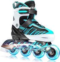 Vente chaude Taille Réglable Enfants Enfants Filles Réglable 4 Roues Patinage À Pied Patins À Roulettes Chaussures