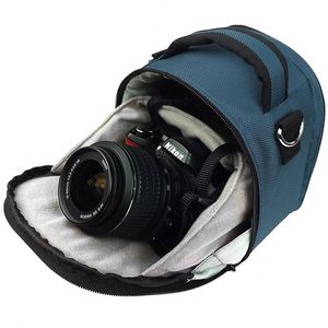 Sac de transport pour appareil photo reflex numérique avec logo personnalisé, fabriqué en usine BSCI, sac à main portable pour le rangement des objectifs, sac pour appareil photo - Product Image 1