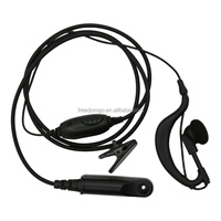 Casque d'écoute avec câble en plastique noir écologique et étanche en forme de D Baofeng BF-05, série UV-9RPLUS, talkie-walkie fabriqué en Chine