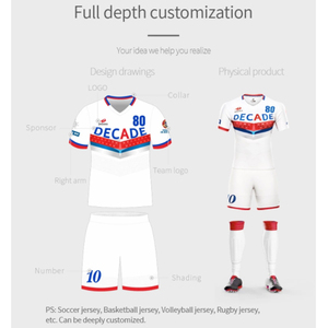 Online football jersey figures design patterns customize blank football jersey new football model - Product Image 5