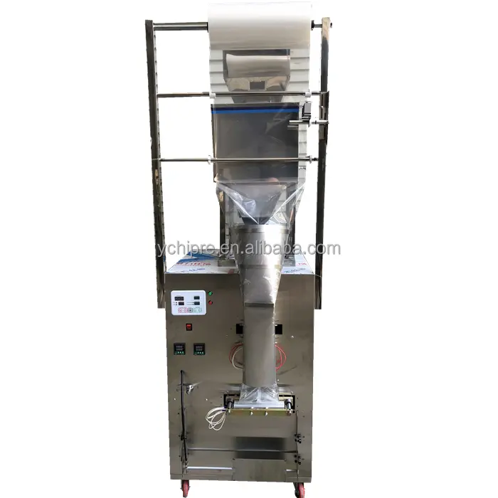 granule rice snacks biscuits fried pork rinds metal banana chips automatic vertical weighting and packing machine